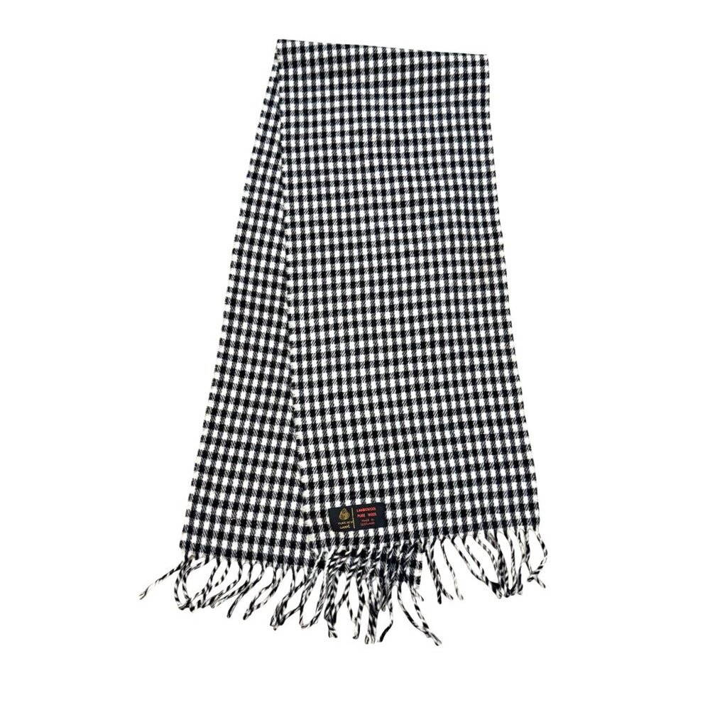 Unisex Adult Wrap Scarf Fringe Pure New Wool Lambswool Plaid Made In Scotland